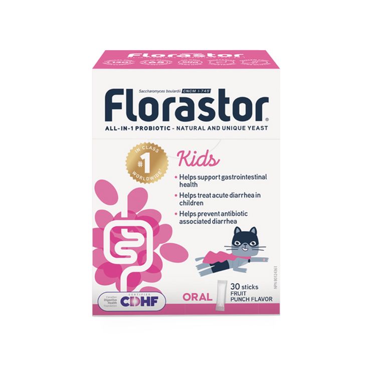 加拿大Florastor布拉氏酵母菌 儿童款/20包 缓解急性腹泻 改善抗生素引起的腹泻 以及幽门螺杆菌感染