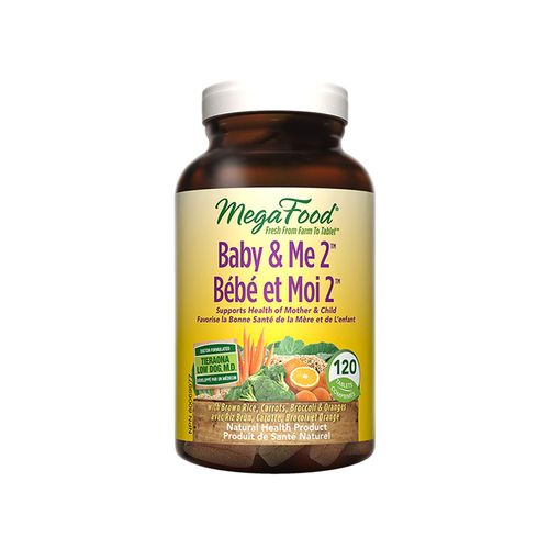 MegaFood, Baby & Me 2, Multivitamin & Mineral Support, 120 Tablets