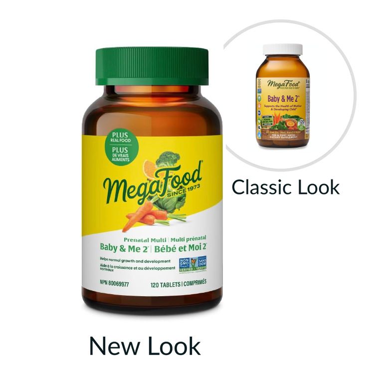 MegaFood, Baby & Me 2, Multivitamin & Mineral Support, 120 Tablets