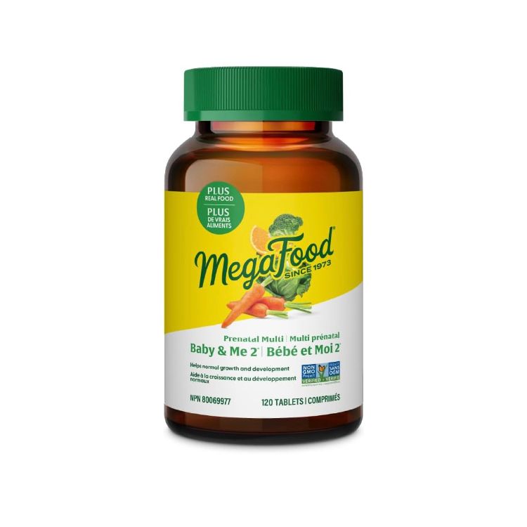 MegaFood, Baby & Me 2, Multivitamin & Mineral Support, 120 Tablets