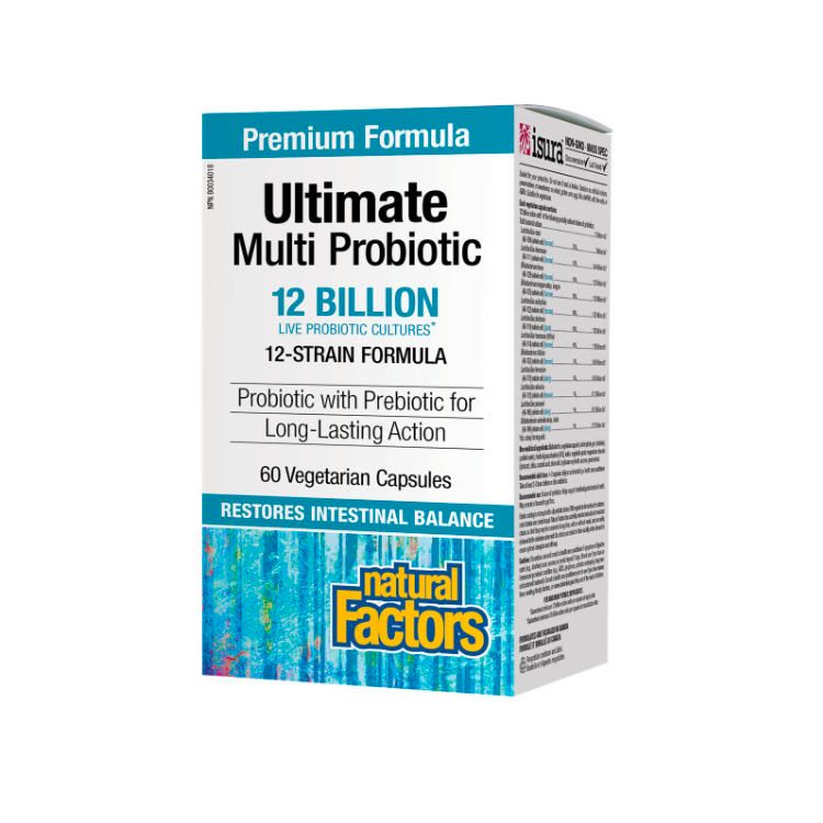 Natural Factors, Ultimate Multi Probiotic 12 Billion, 60 Capsules