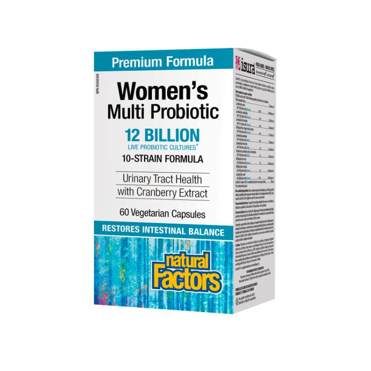 Natural Factors, Women's Multi Probiotic with CranRich, 60 Capsules