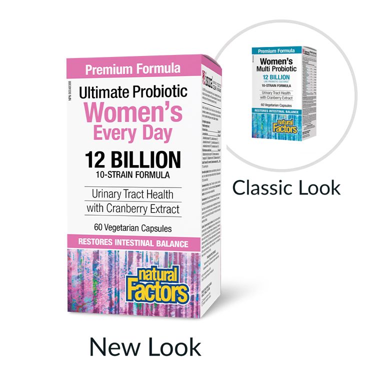 Natural Factors, Ultimate Probiotic Women’s Every Day (formerly Women's Multi Probiotic with CranRich), 60 Capsules