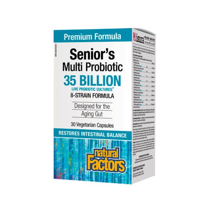 Natural Factors, Senior's Multi Probiotic 35 Billion, 30 VCaps