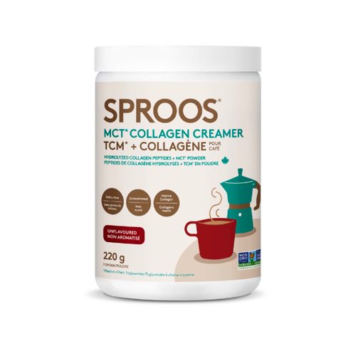 Sproos, MCT Collagen Creamer, Unflavoured, 220g