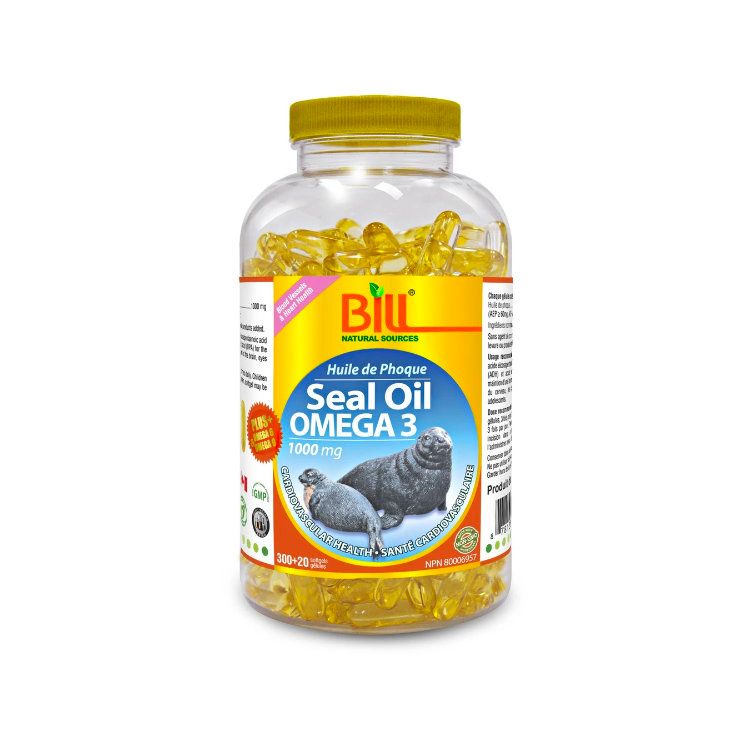 Bill, Natural Seal Oil Omega-3, 1000mg, 320 Softgels