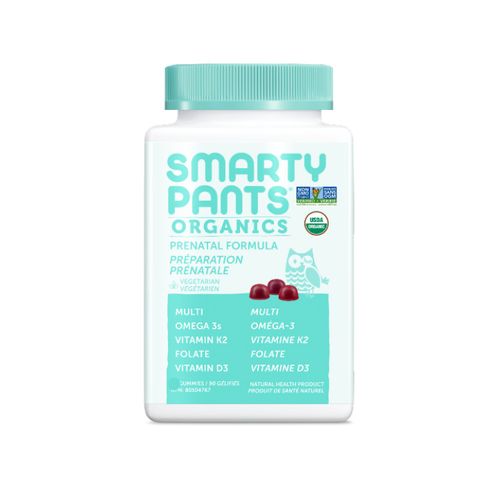 美国SmartyPants有机复合维生素全谱营养软糖 120粒 孕妇版 添加素食来源Omega-3 保证孕妇胎儿营养