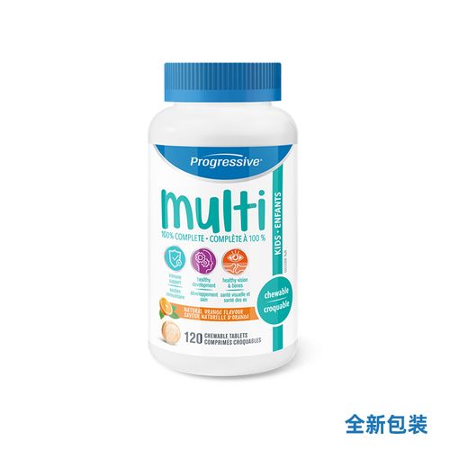 Progressive, Multi Vitamin For Kids, 120 Chewable Tablets