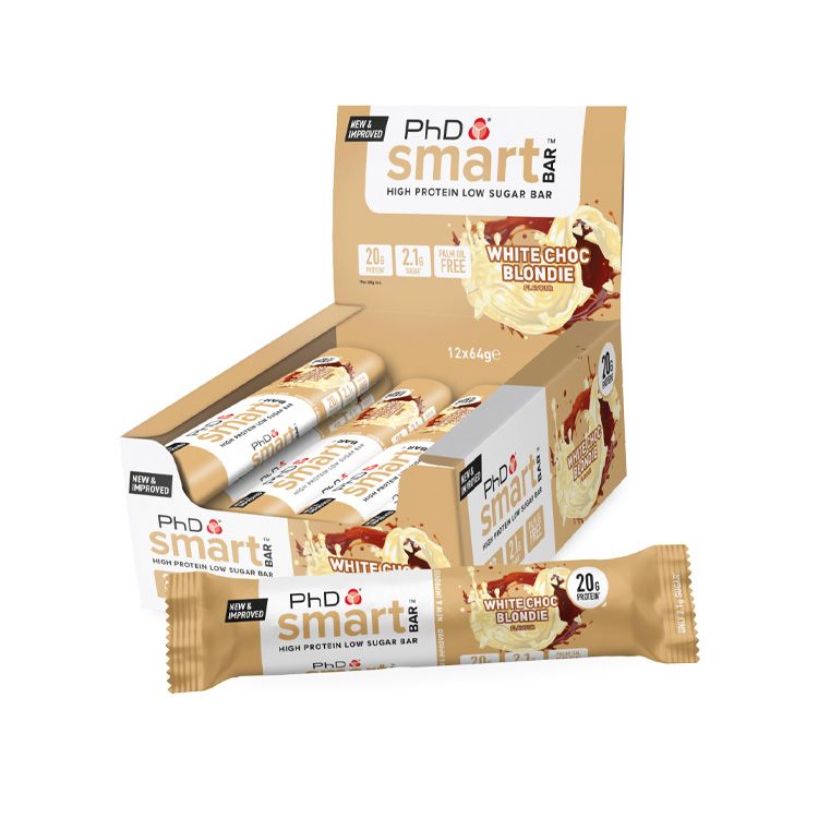 PhD, Smart Bar, White Choc Blonedie, 64g