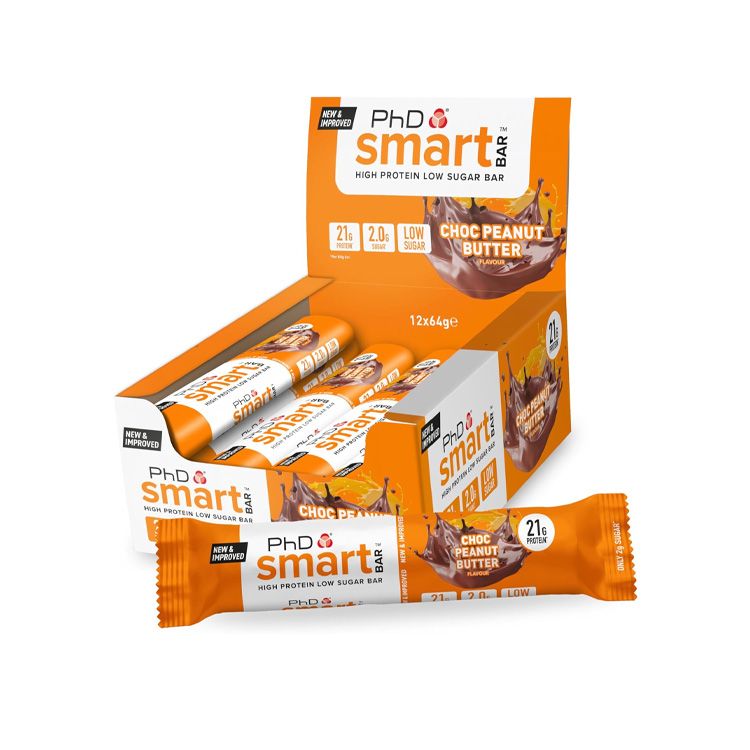 PhD, Smart Bar, Choc Peanut Butter, 64g