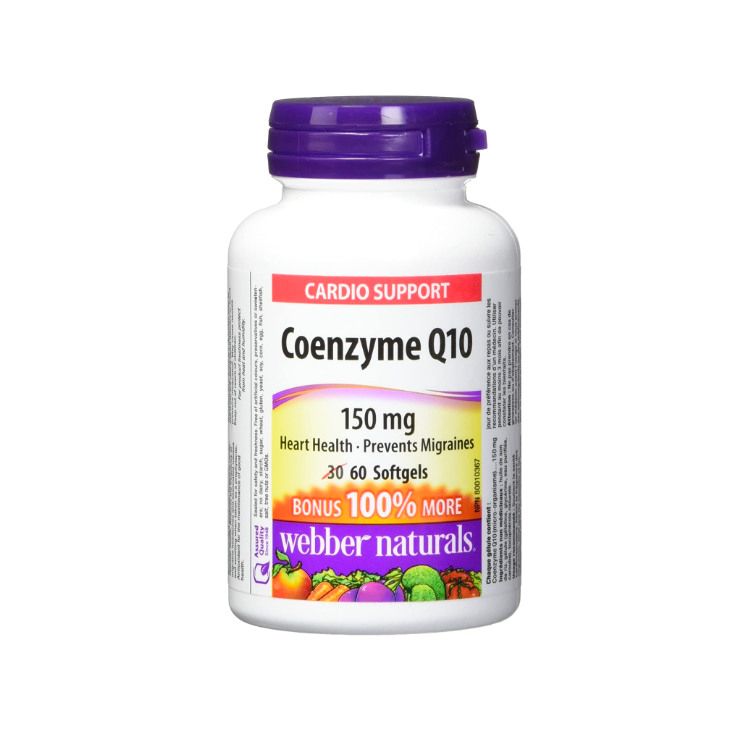 Webber Naturals, CoEnzyme Q10, 150mg, 60 Softgels