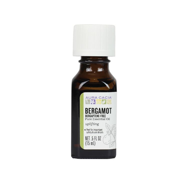 Aura Cacia, Pure Essential Oil, Bergamot BF (Bergaptene-Free), 15ml