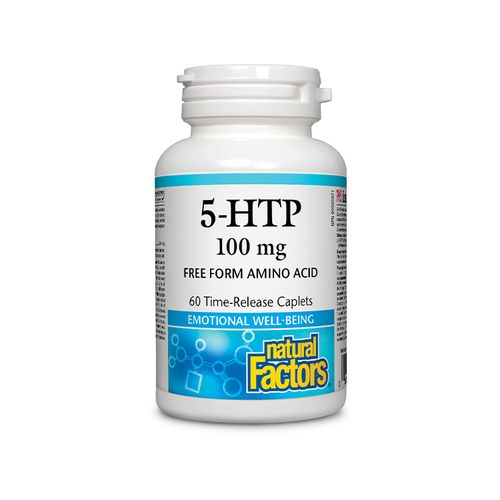 Natural Factors, 5-HTP 100mg, 60 Time-Release Caplets