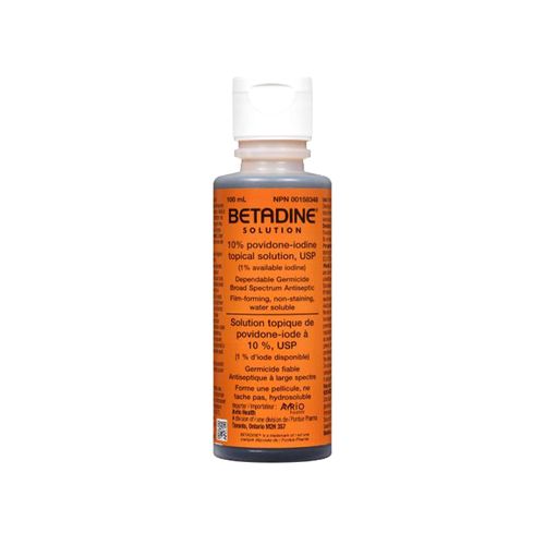 Betadine, Povidone-Iodine 10% Solution, 100ml