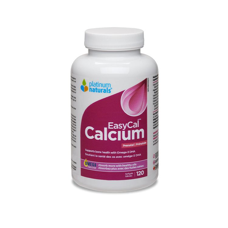Platinum Naturals, Prenatal EasyCal Calcium, 120 Softgels