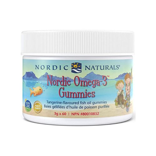 Nordic Naturals, Nordic Omega-3 Gummies, Tangerine, 60 Gummies