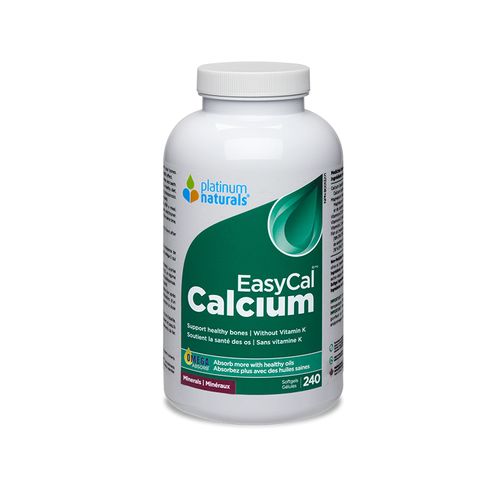 Platinum Naturals, EasyCal, Calcium, 240 Softgels