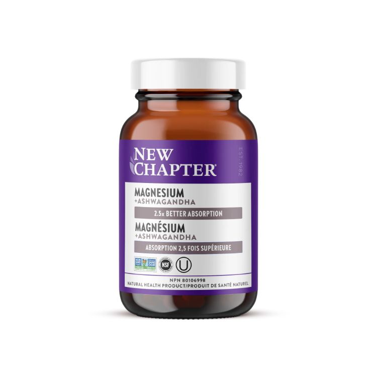 美国New Chapter镁+南非醉茄静心片 30片 促进肌肉及神经健康 镇静放松 吸收率为同类产品2.5倍 - NewChapter | 加拿大生活加