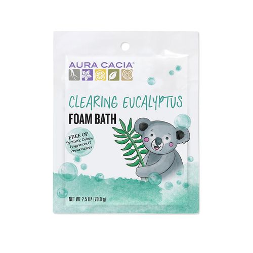 Aura Cacia, Clearing Eucalyptus Kids Foam Bath, Box of 6