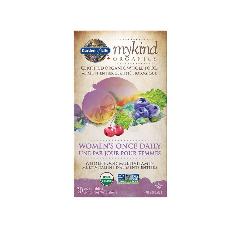 美国Garden of Life全有机食物提取女性多维营养片 每日一片补齐营养
