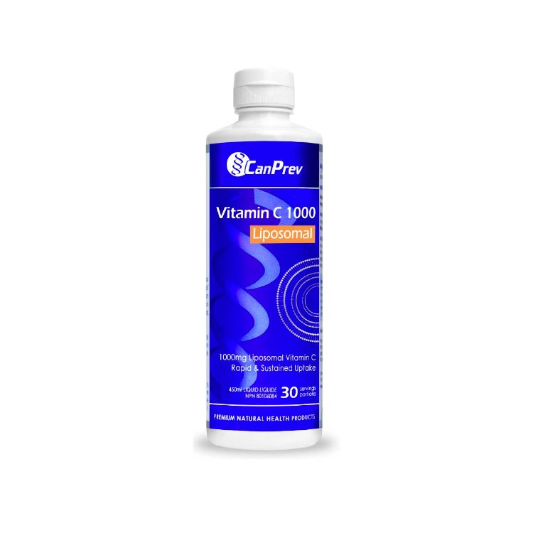 加拿大CanPrev脂质体维生素C1000 450ml/30天量 高吸收率设计 促生胶原蛋白 提升免疫