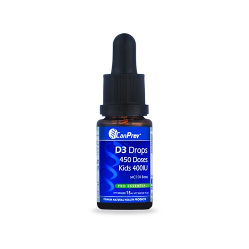 CanPrev, D3 Drops (Kids) 400IU MCT Base, 15ml