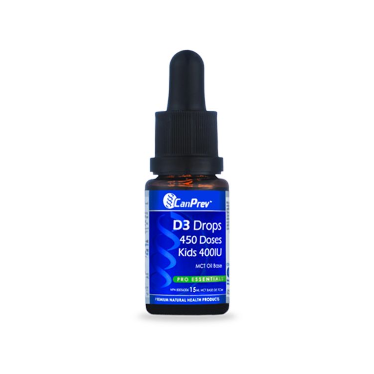 CanPrev, D3 Drops (Kids) 400IU MCT Base, 15ml