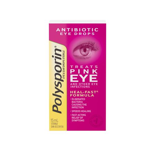 Polysporin, Antibiotic Pink Eye Drop, 15ml