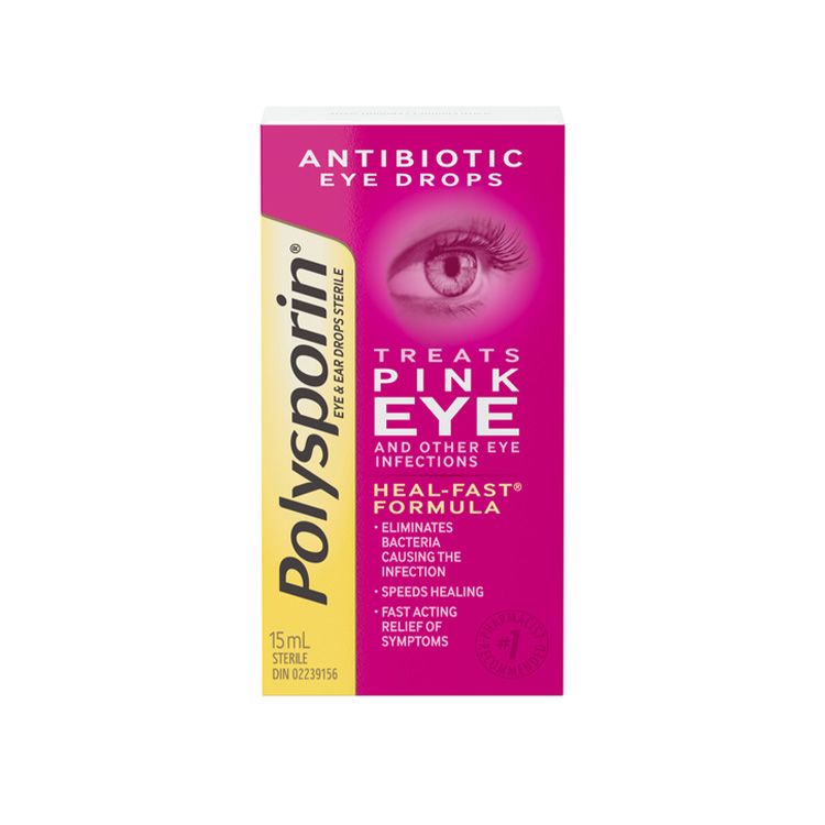 Polysporin, Antibiotic Pink Eye Drop, 15ml