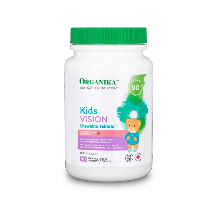 Organika, Kids Vision Chewable, 90 Tablets