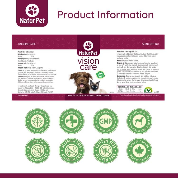 NaturPet, Vision Care, 100ml