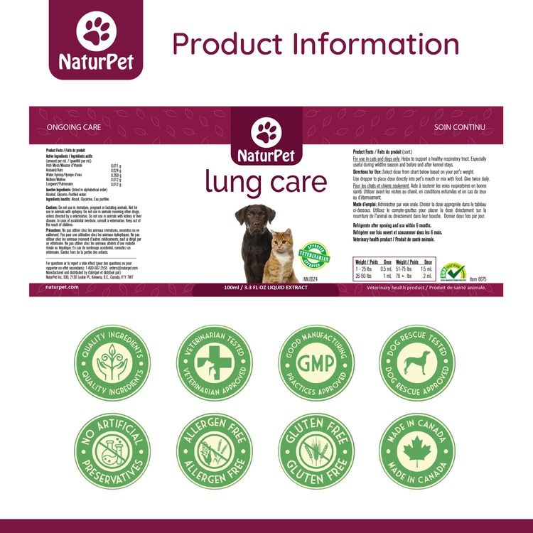 NaturPet, Lung Care, 100ml