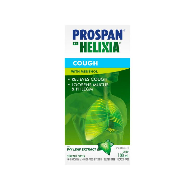 Prospan by Helixia, Cough Syrup with Menthol, 100 ml