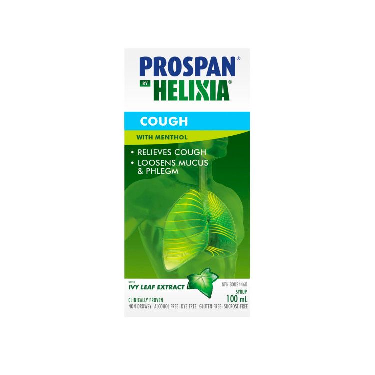 Prospan by Helixia, Cough Syrup with Menthol, 100 ml Lifeplus Natural