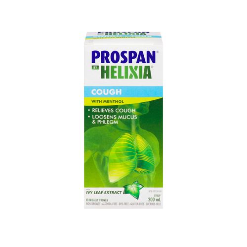 Prospan by Helixia, Cough Syrup with Menthol, 200 ml