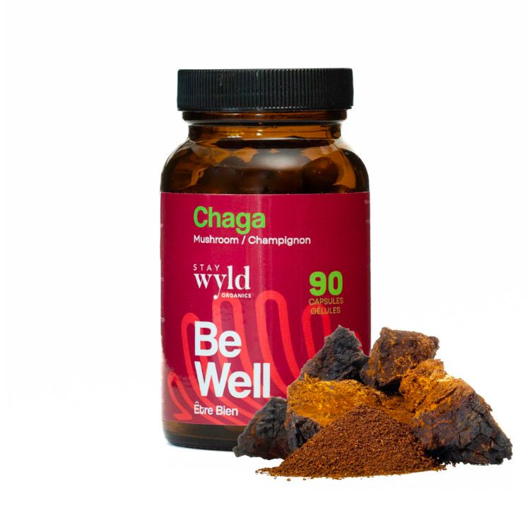 Stay Wyld, Organics Chaga Mushroom, 90 Vcaps