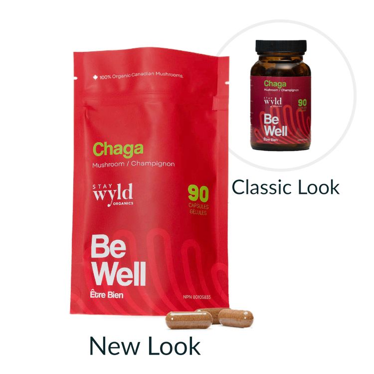 Stay Wyld, Organics Chaga Mushroom, 90 Vcaps