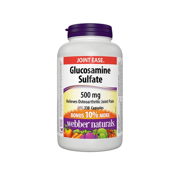 Webber Naturals, Glucosamine Sulfate 500mg, 330 Caps