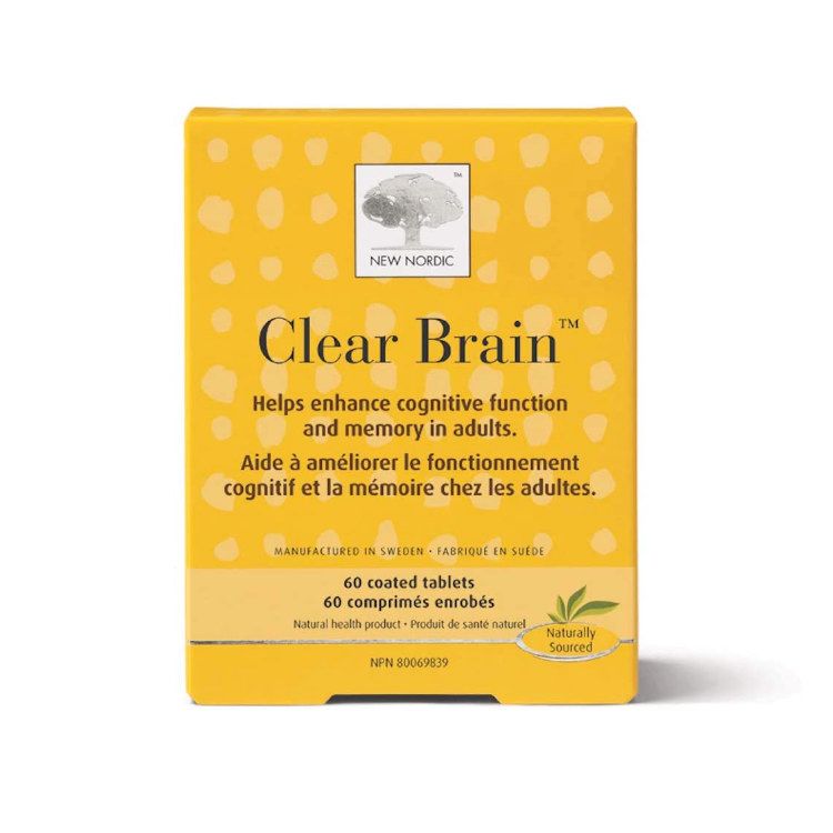 瑞典New Nordic天然脑清片 60片装 大脑的天然营养品 提高认知能力 增强记忆力