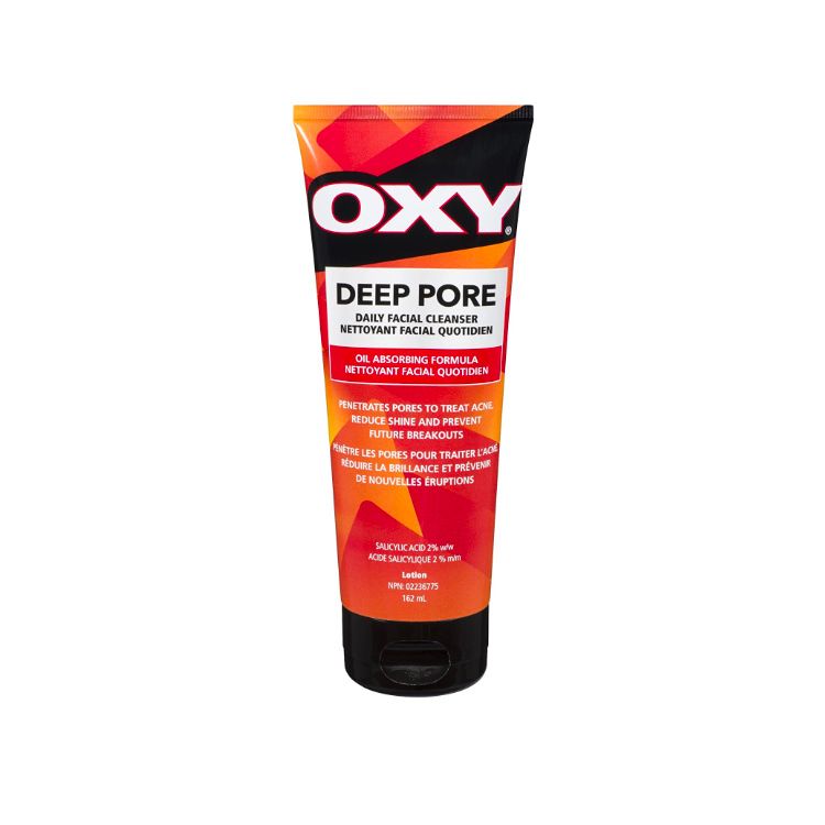 加拿大OXY水杨酸祛痘深层洁面乳 可用于面部及背部 去除污垢油脂及死皮 消除粉刺 舒缓皮肤