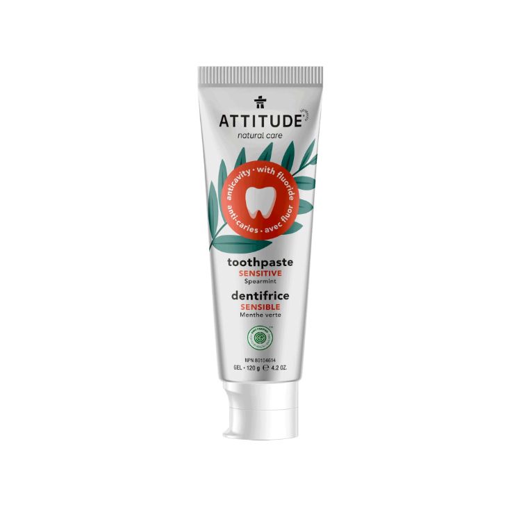 Attitude, Toothpaste, Sensitive with Fluoride, 120g