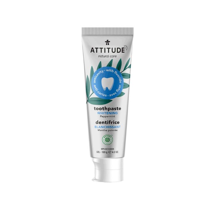 Attitude, Toothpaste, Whitening with Fluoride, 120g