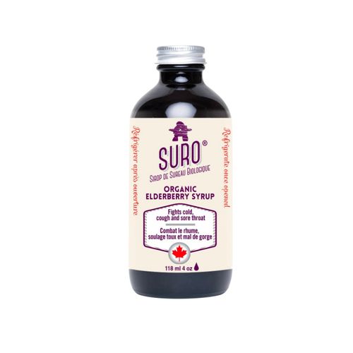 加拿大SURO有机接骨木糖浆 118ml 提升免疫力 缓解感冒流感症状
