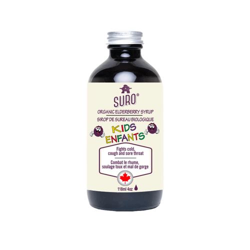 SURO, Organic Elderberry Syrup for Kids, 118 ml