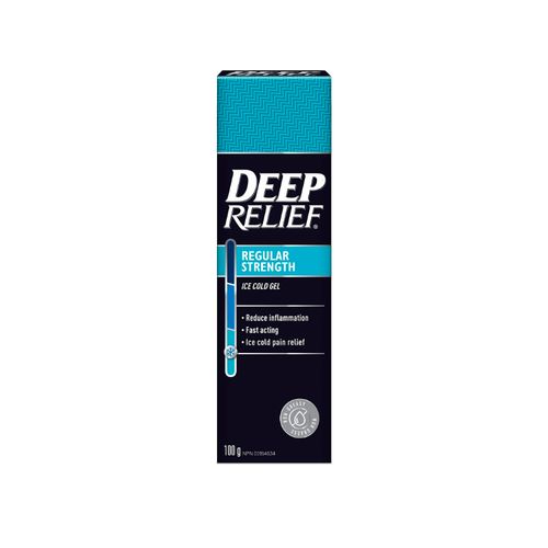 Deep Relief, Regular Strength Ice Cold Gel, 100 g