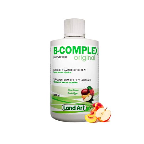 Land Art, B-Complex Liquid Original, Peach & Apple, 500ml