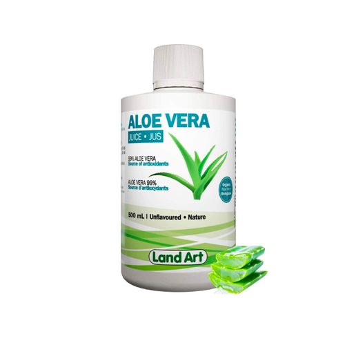 Land Art, Aloe Vera Juice, Unflavoured, 500ml