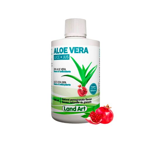 Land Art, Aloe Vera Juice, Pomegranate, 500ml
