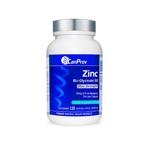 CanPrev, Zinc Bis-Glycinate 50, 120 Vegetable Capsules