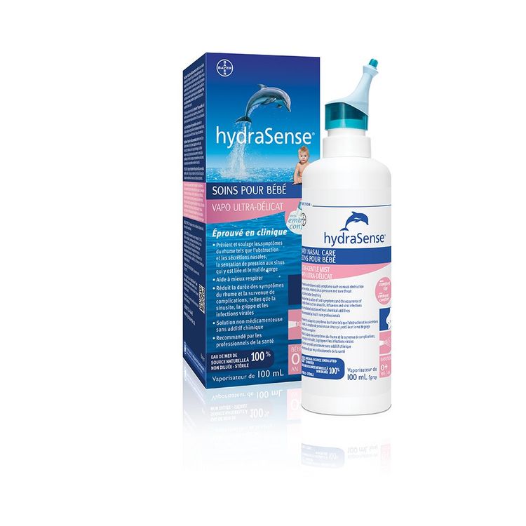 美国hydraSense婴幼儿洗鼻喷雾 天然生理盐水 缓解鼻塞  温和清理鼻腔